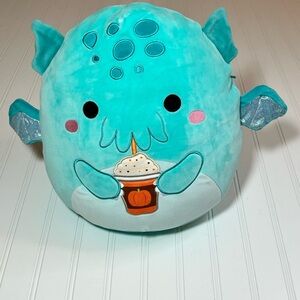 Squishmallows 12" Theotto The Cthulhu Monster Pumpkin Spice Plush Toy